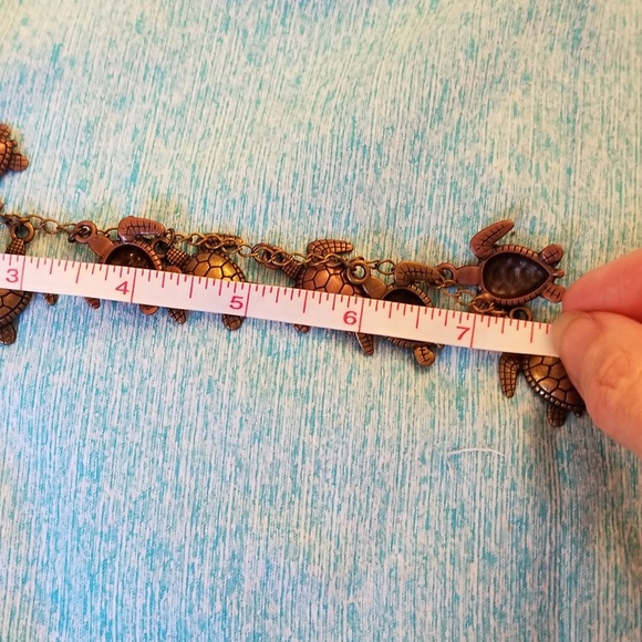 NWT Turtle Charms Copper Atq Gold Plated 8Pc - Picture 8 of 8